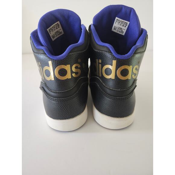 Adidas AR 2.0 Men\'s Black Gold Purple 9 Athletic Sneaker Retro High Top main image 4